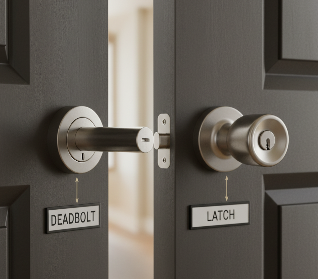 Difference between Deadbolt and Latch