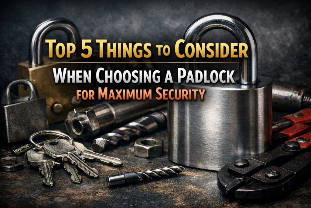 Top 5 Things to Consider When Choosing a Padlock for Maximum Security