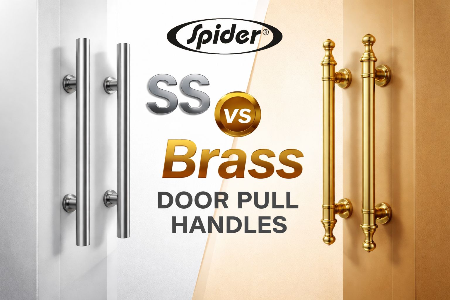 SS vs Brass Door Pull Handles